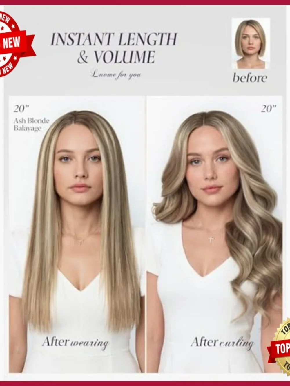 18 Inch Human Hair Clip-In Extensions 120g 7pcs Straight Soft Natural